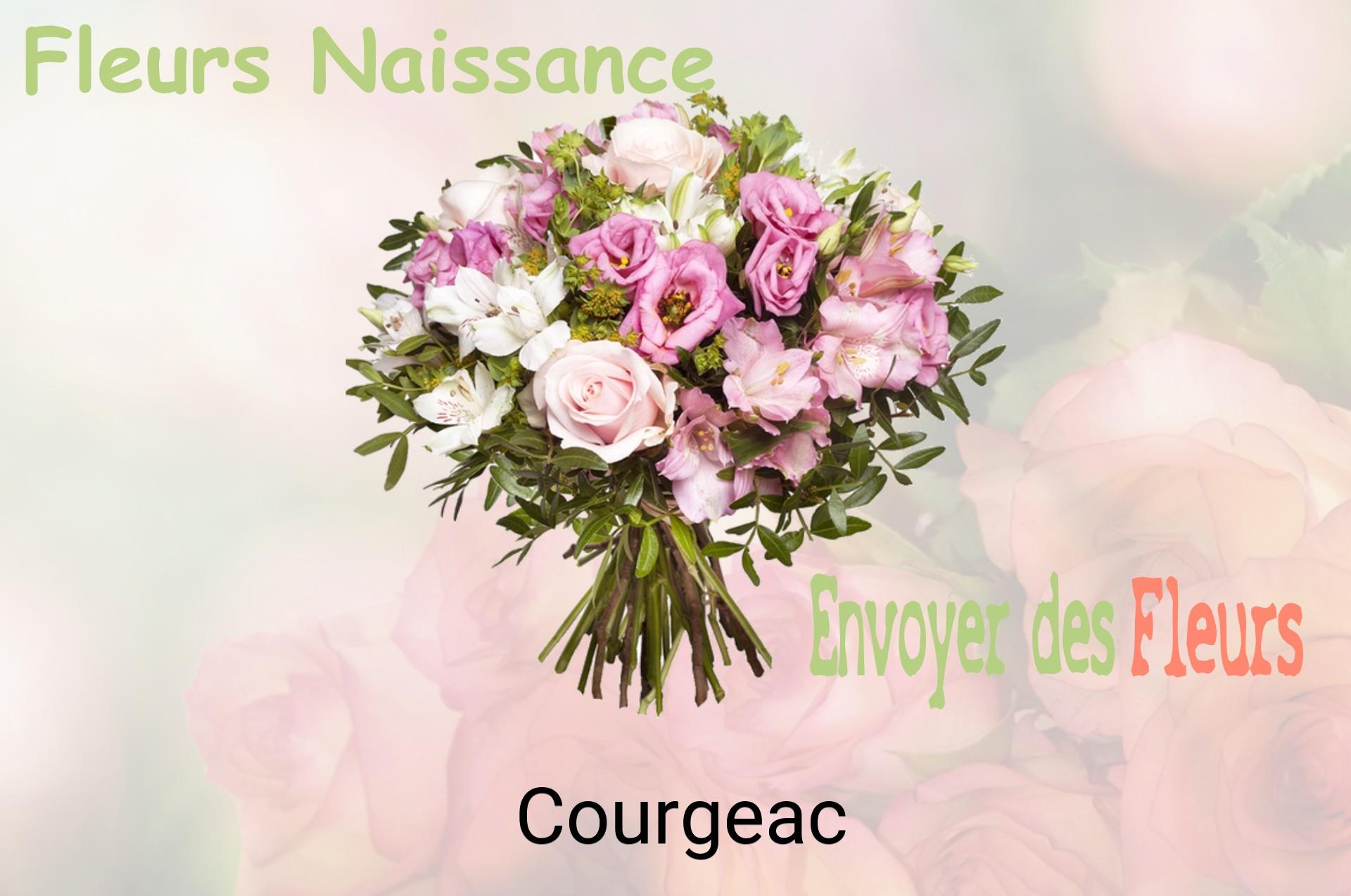 Bouquet de fleurs de naissance livré à Courgeac